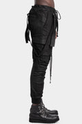 D.Hygen | AW25 Coated suspender cargo pants, ST107-0725A