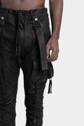 D.Hygen | AW25 Coated suspender cargo pants, ST107-0725A