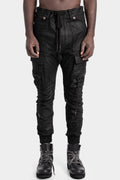 D.Hygen | AW25 Coated suspender cargo pants, ST107-0725A