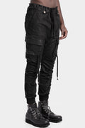 D.Hygen | AW25 Coated suspender cargo pants, ST107-0725A