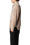 Screen print removable collar shirt
