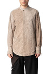 Screen print removable collar shirt
