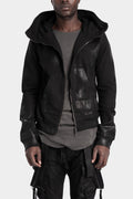 Julius_7 | AW25 - Coated cotton zip hoodie, 917CUM1