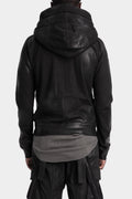 Julius_7 | AW25 - Coated cotton zip hoodie, 917CUM1