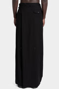 Julius_7 | AW25 - Overlap wide leg wool pants, 917PAM4