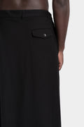 Julius_7 | AW25 - Overlap wide leg wool pants, 917PAM4