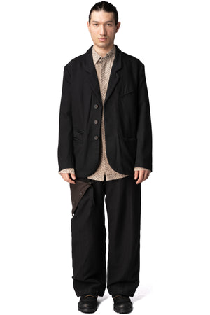 Notch collar 3 button blazer