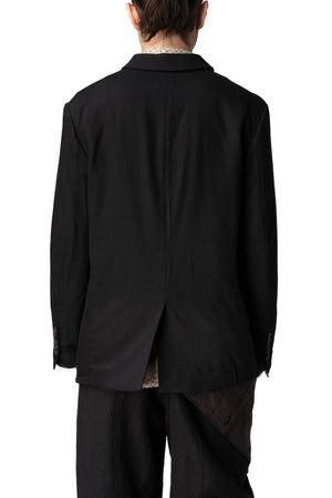 Notch collar 3 button blazer