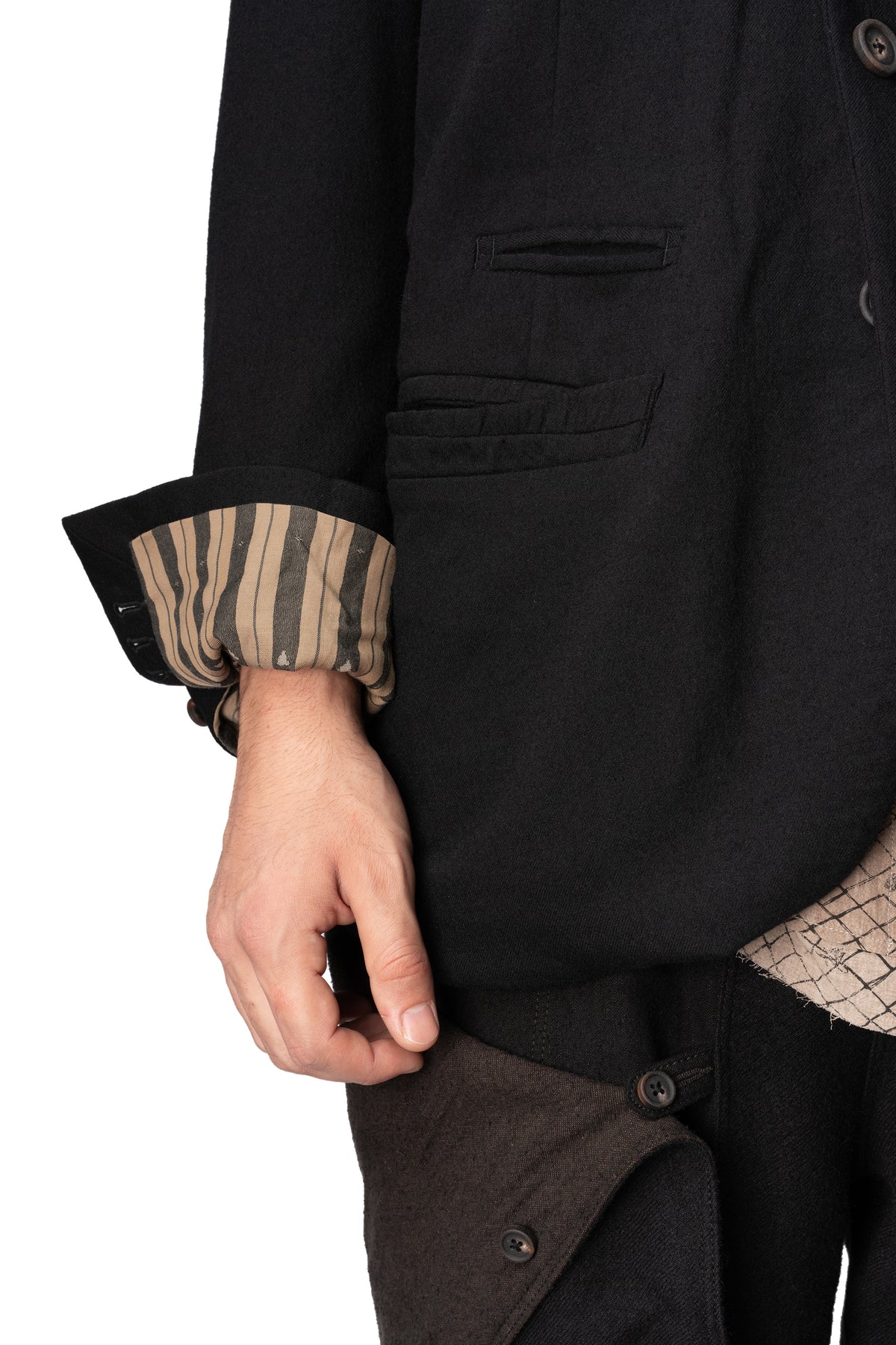 Notch collar 3 button blazer