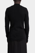 Julius_7 | AW25 - Ribbed wool zip cardigan, 917KNM1
