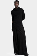 Julius_7 | AW25 - Overlap wide leg wool pants, 917PAM4