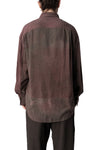 Asymmetric collar shirt