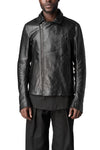 Buffalo leather biker jacket