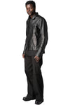 Buffalo leather biker jacket