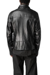 Buffalo leather biker jacket