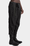 Deformed herringbone jacquard cropped pants