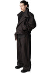 High collar cropped down jacket