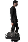 Calfskin leather weekender bag