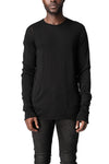 Wool silk crew neck sweater