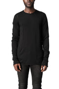 Wool silk crew neck sweater