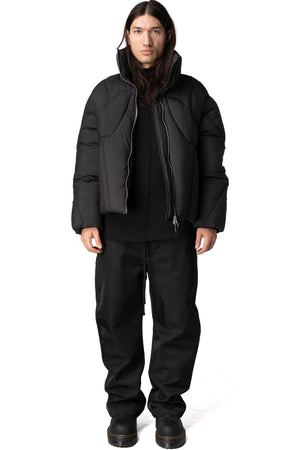 Quilted Puffer Jacket, Black