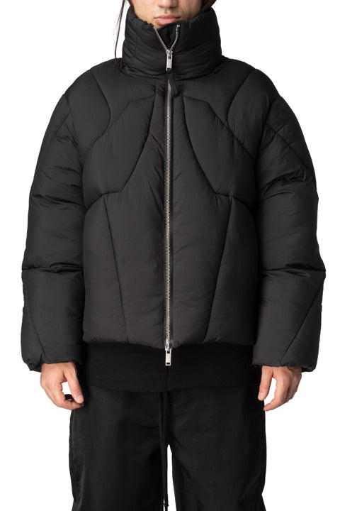 Quilted Puffer Jacket, Black