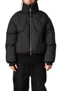 Quilted Puffer Jacket, Black