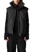 Quilted Puffer Vest, Black