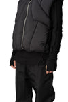 Quilted Puffer Vest, Black