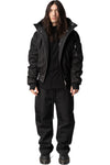 Hooded Bomber Jacket, Black