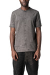 Layered hem heavy cotton t-shirt, Antra Wash