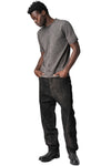 Layered hem heavy cotton t-shirt, Antra Wash