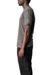 Layered hem heavy cotton t-shirt, Antra Wash
