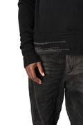 Heavy wool crew neck sweater