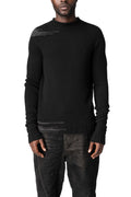 Heavy wool crew neck sweater