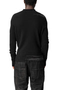 Heavy wool crew neck sweater