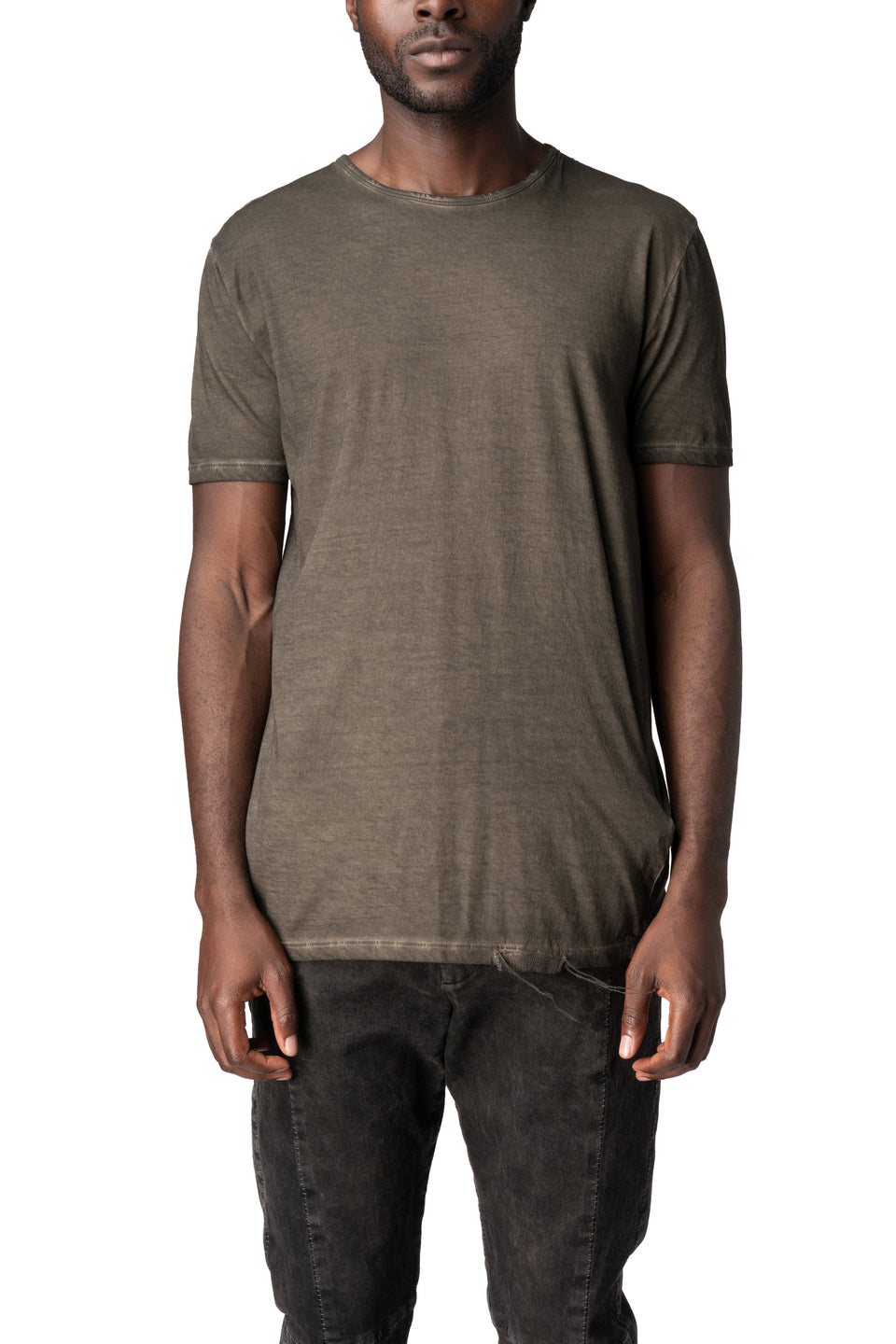 Crew neck cotton t-shirt, Military Resin