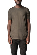 Crew neck cotton t-shirt, Military Resin