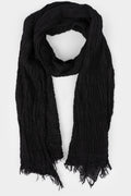 Argo wool knit scarf (140x140), Black