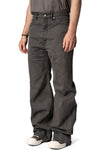 Geth coated canvas jeans, Gravel