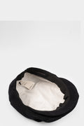 Rugged beret cap, Black