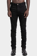 Twisted overlock denim pants