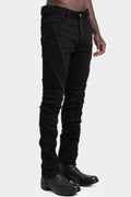 Twisted overlock denim pants