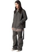 Brad coated canvas jacket, Gravel