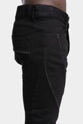Twisted overlock denim pants
