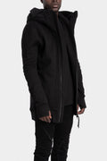 D.Hygen | AW25 - Hooded zip up cotton fleece jacket, ST101-0225A