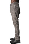 Low crotch 4 pocket cotton pants, Elephant grey