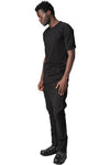 Musculature cut-out t-shirt, Black