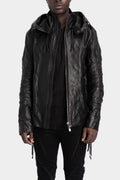 D.Hygen | AW25 - Hooded leather jacket, ST105-0225A