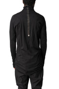 Musculature cut-out turtleneck long sleeve top, Black